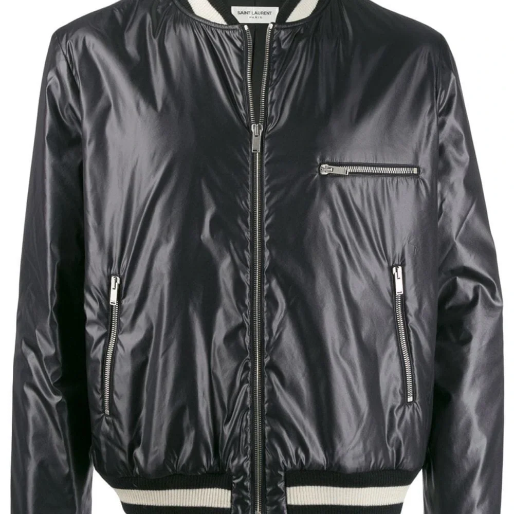 Yves Saint Laurent zip-up varsity bomber jacket - Picture 3 of 16